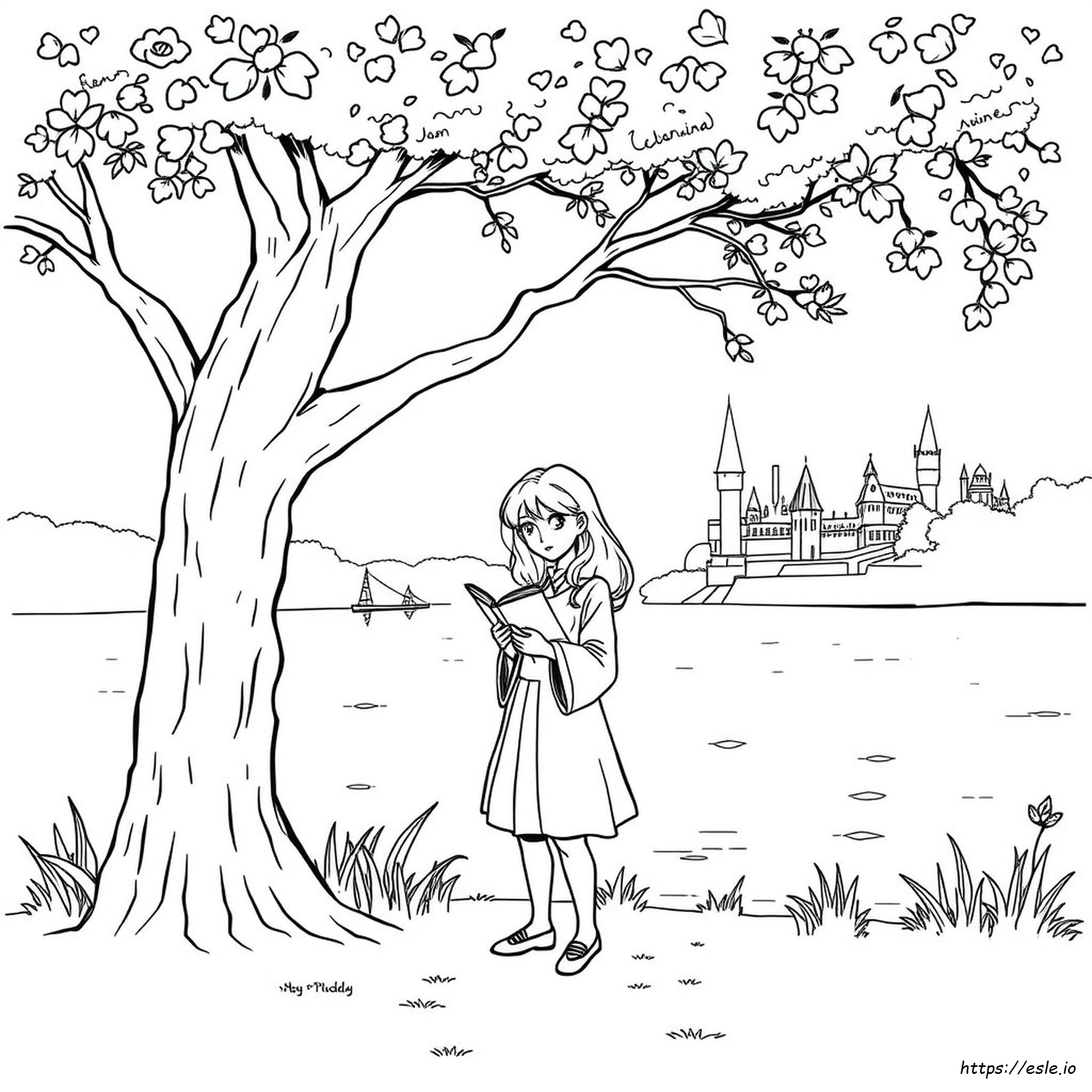 Hermiona Mewarnai Gambar