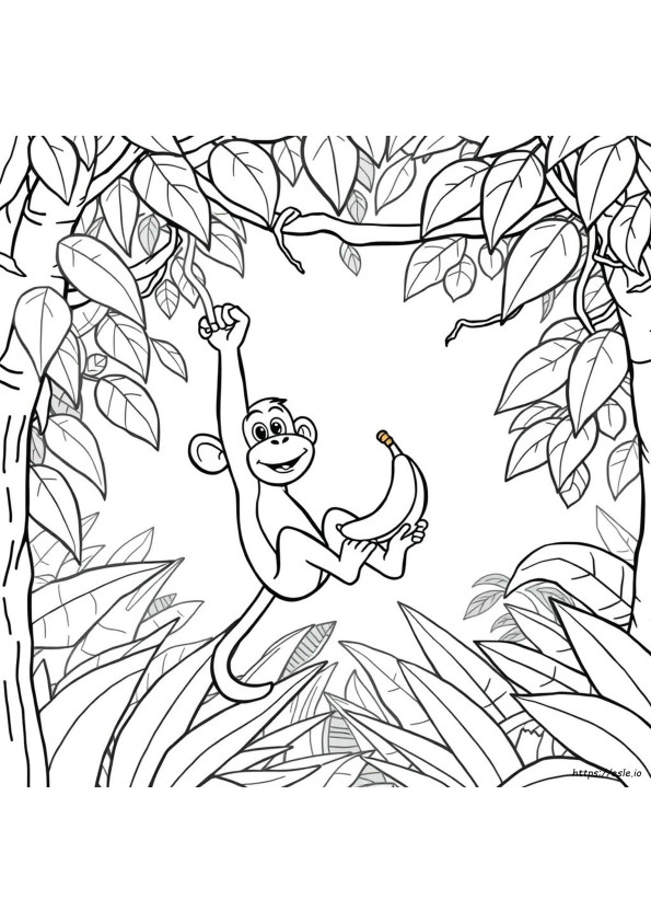 George The Monkey Coloring Pages