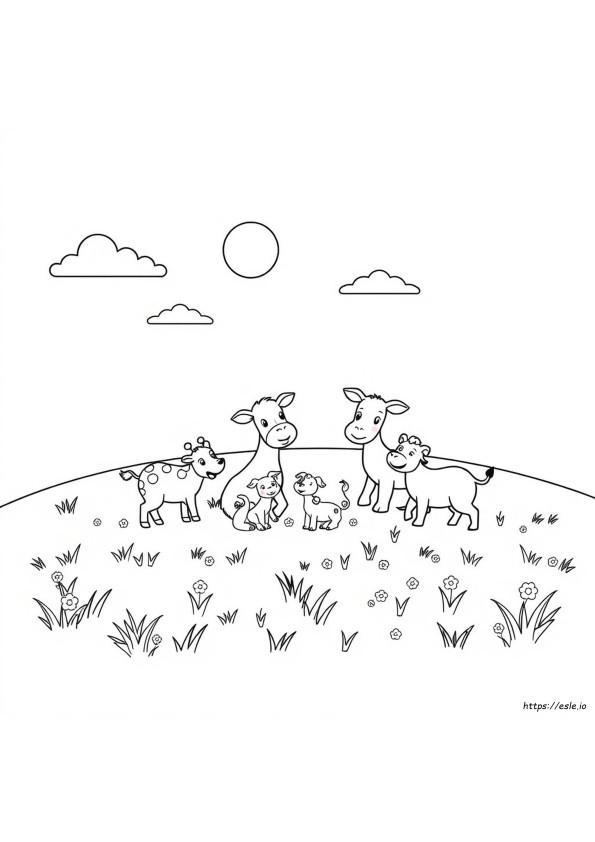 Animals To Coloring
