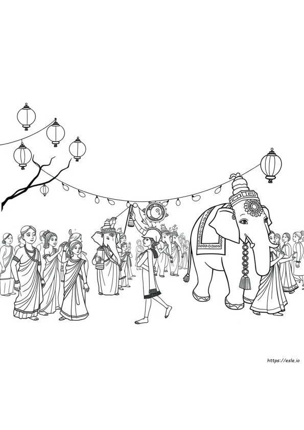 Desen De Sankranti De Colorat