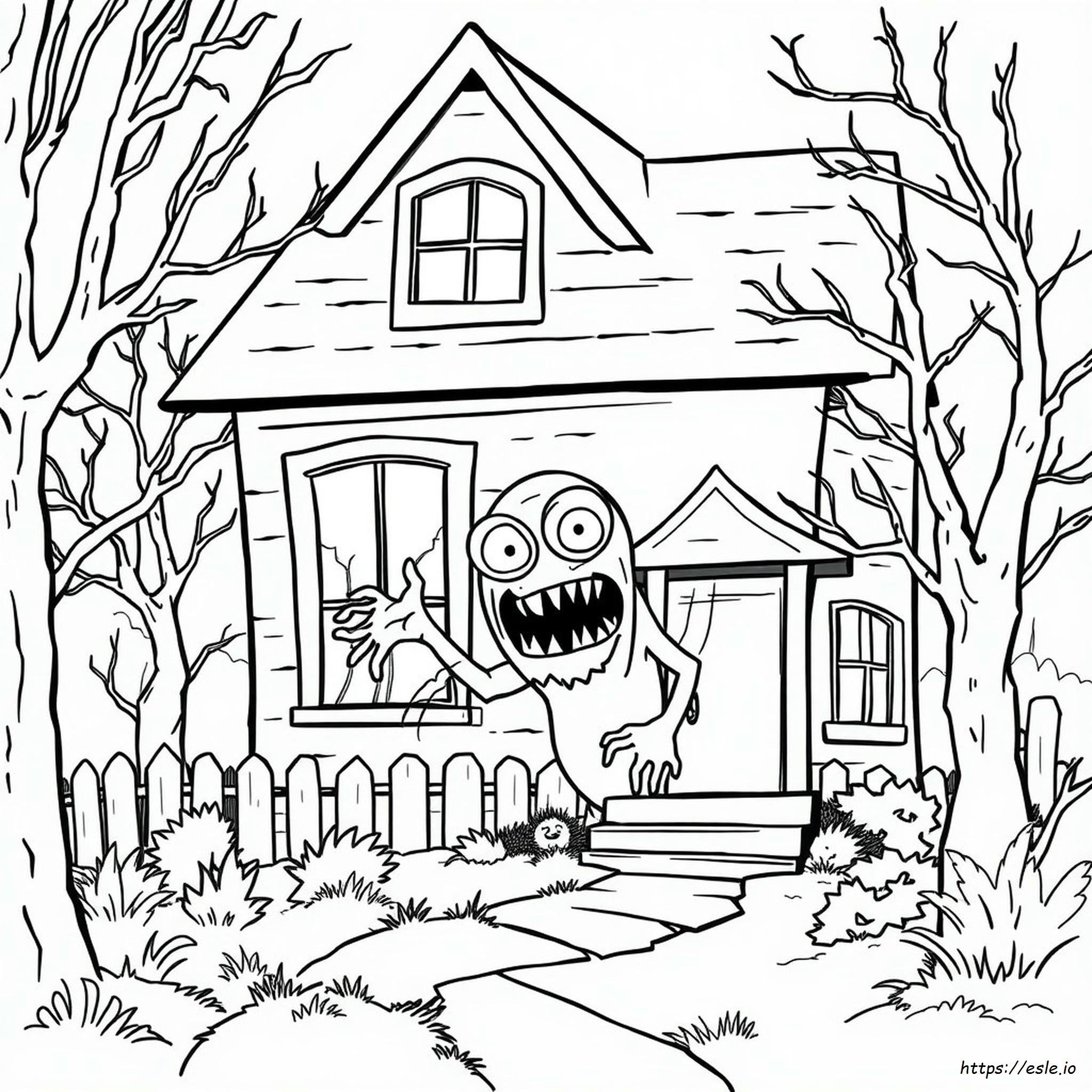 Monstrous Nightmare Coloring Page