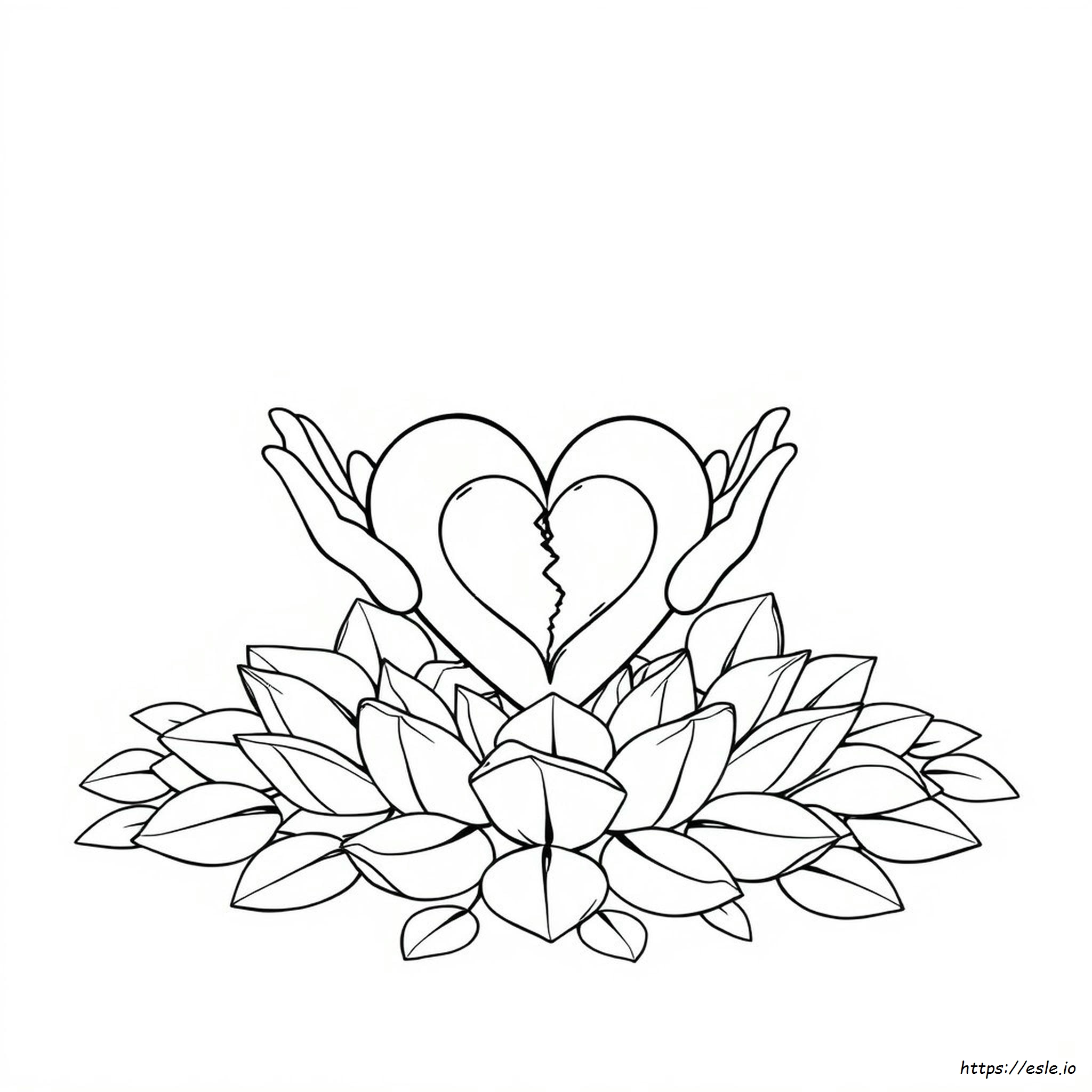 Coloriages Coeur Brisé À Imprimer