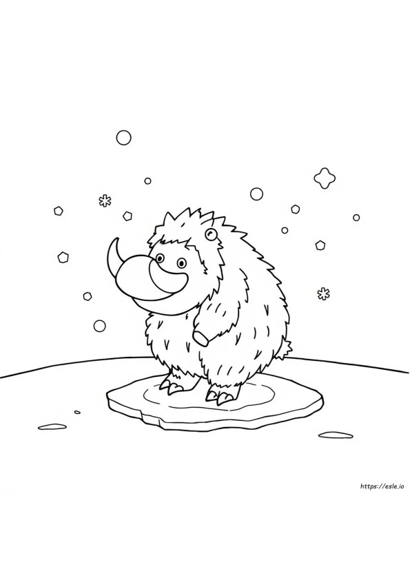 Mamoswine Coloring Page