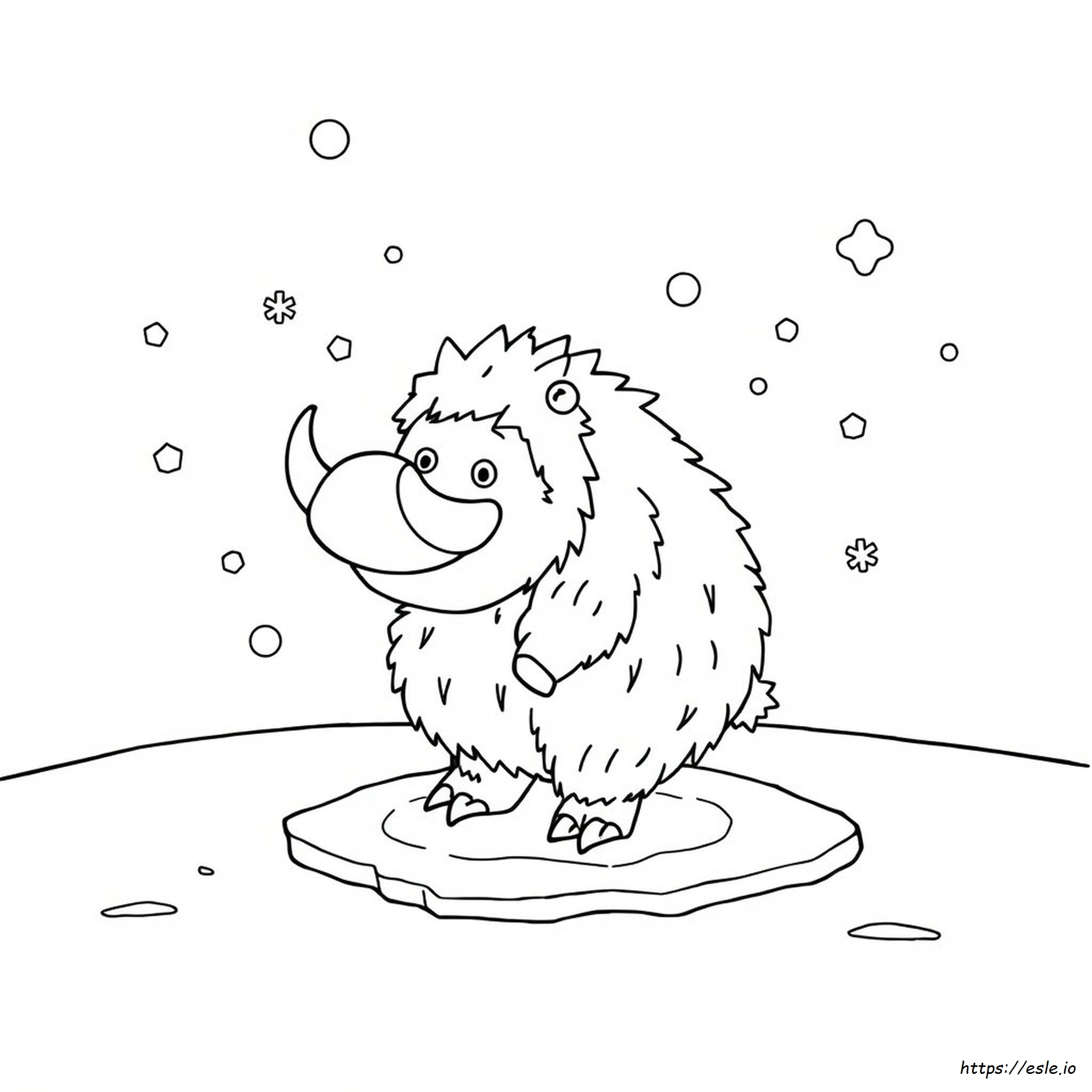 Mamoswine Coloring Page