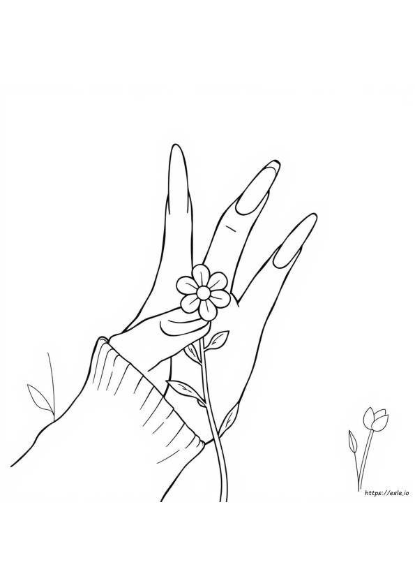 Long Nails Coloring Pages
