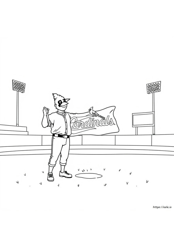 Stl Cardinals Coloring Pages