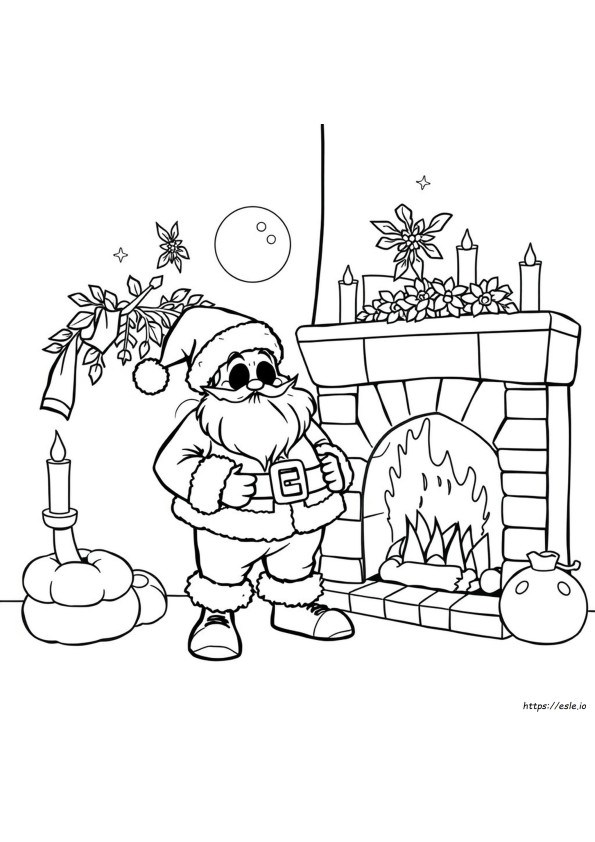 Scary Santa Coloring Pages