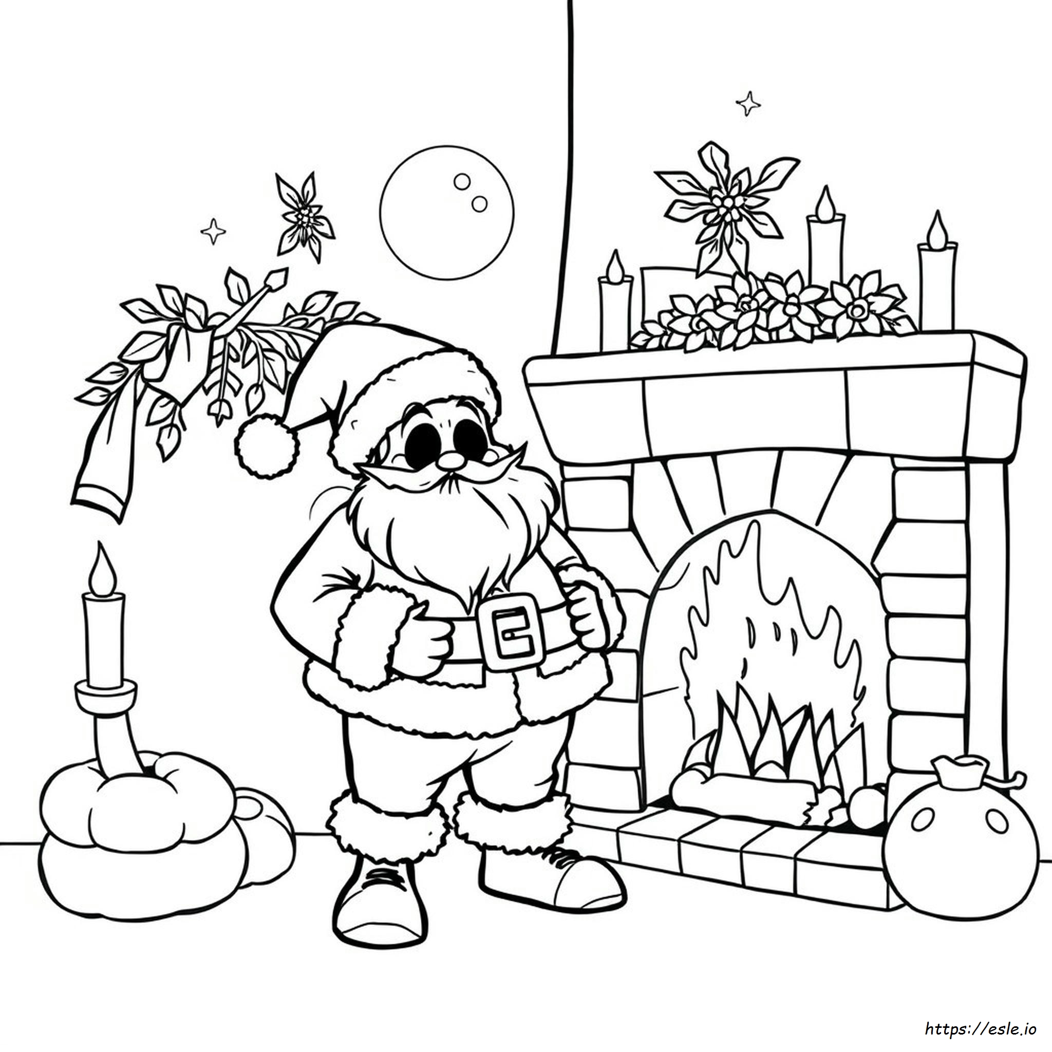 Scary Santa Coloring Pages