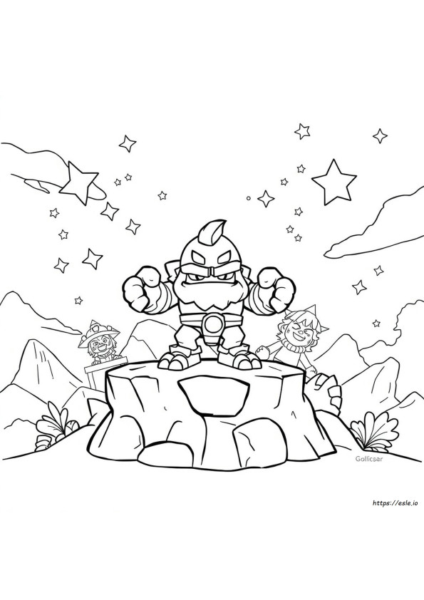 Brawl Stars Coloring Pages Grom