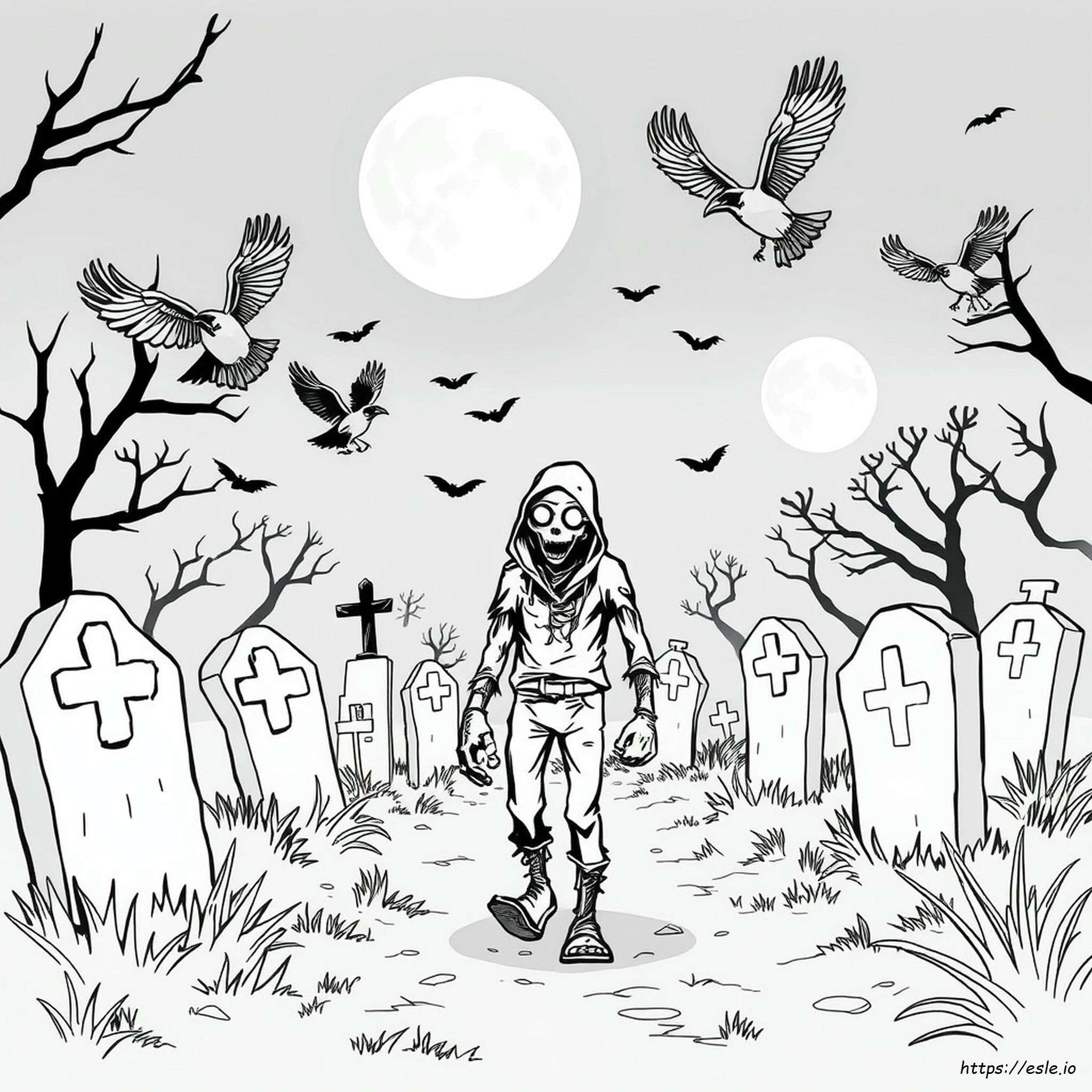 Zed Zombies Coloring Pages