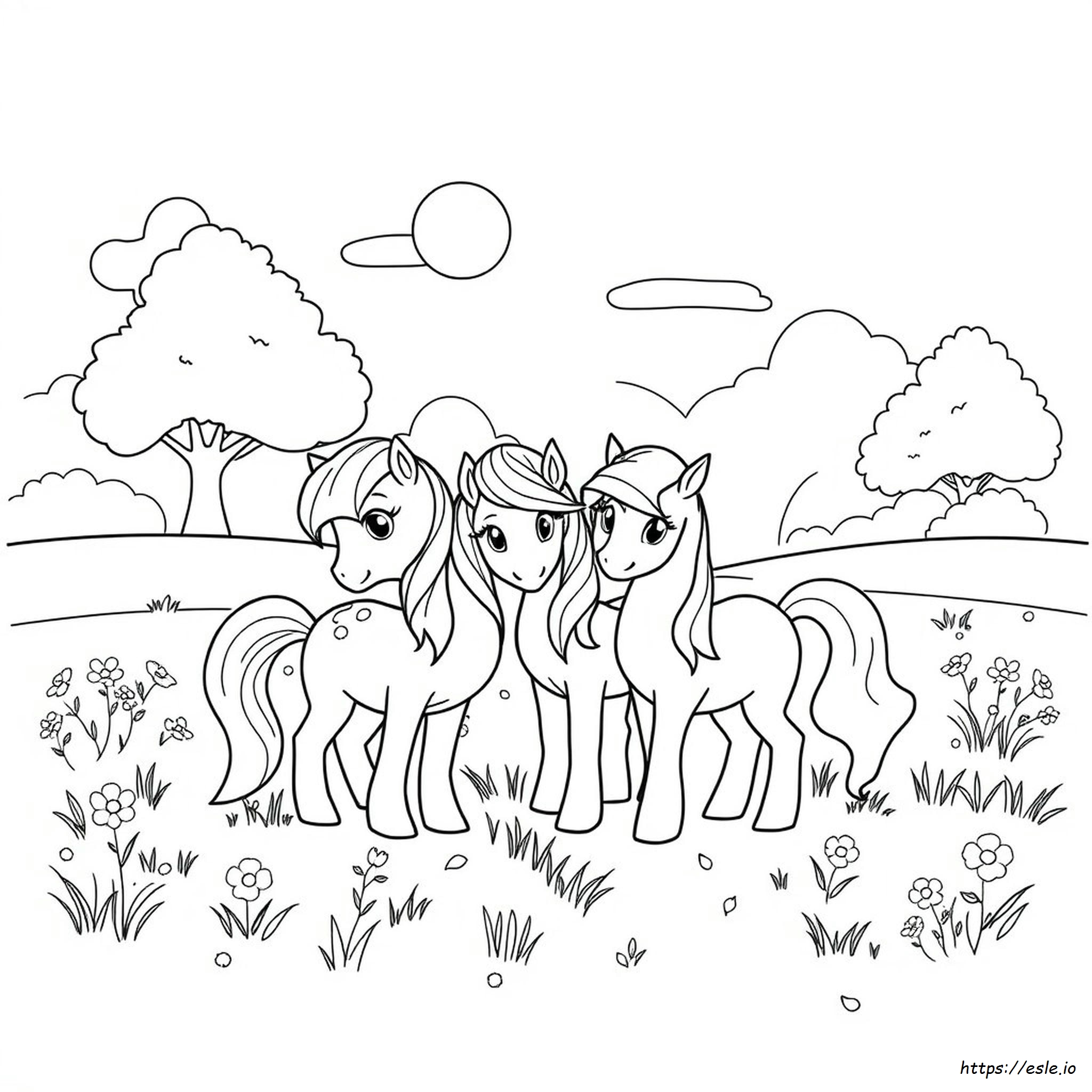 Coloring Pictures Of Ponies