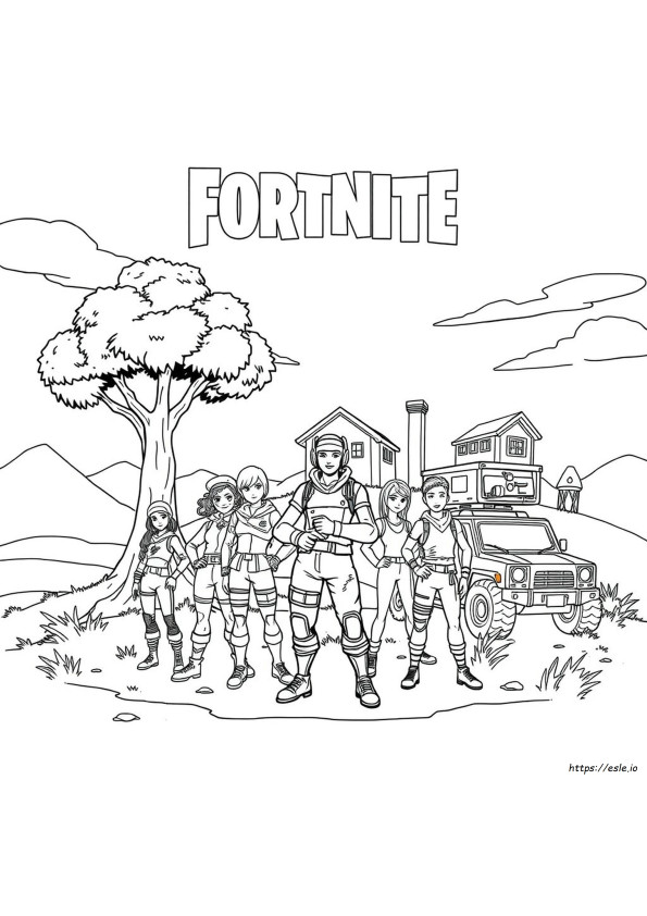 Dibujos De Fortnite Para Colorear E Imprimir