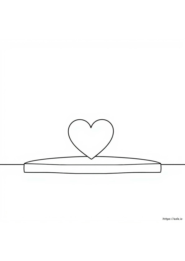 Plain Heart Coloring Pages