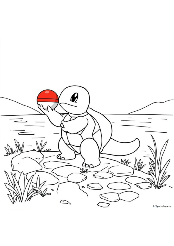 Wartortle Da Colorare