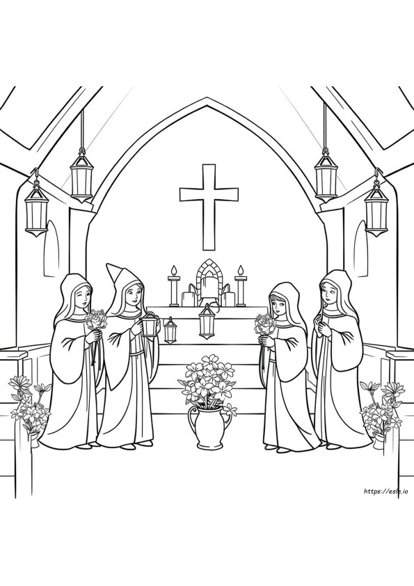 All Saints Day Coloring Pages Printable