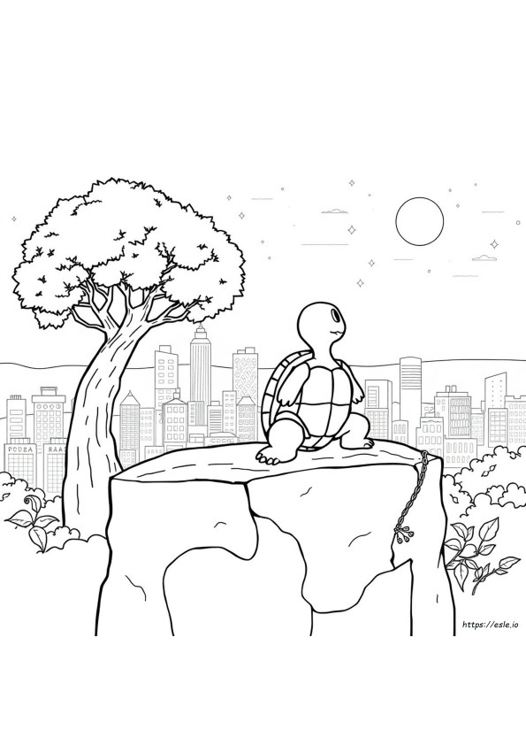 Printable Leonardo Coloring Page