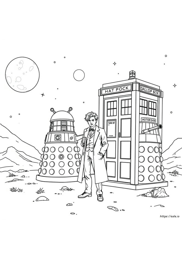 Doctor Who Kleurplaten