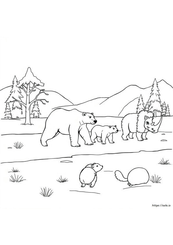 A Era Do Gelo 4: A Deriva Continental - Desenhos Para Colorir