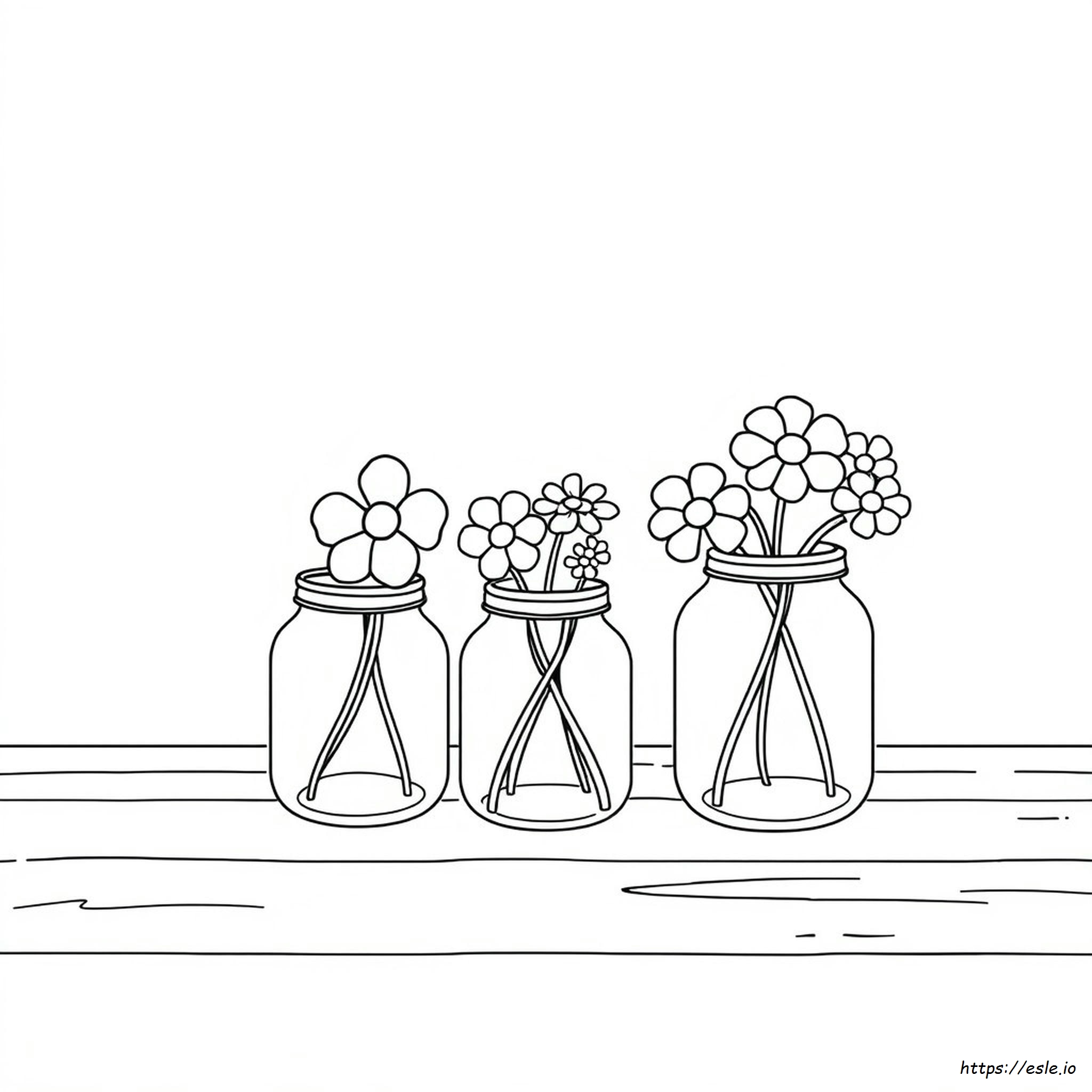 Cute Jar Coloring Page