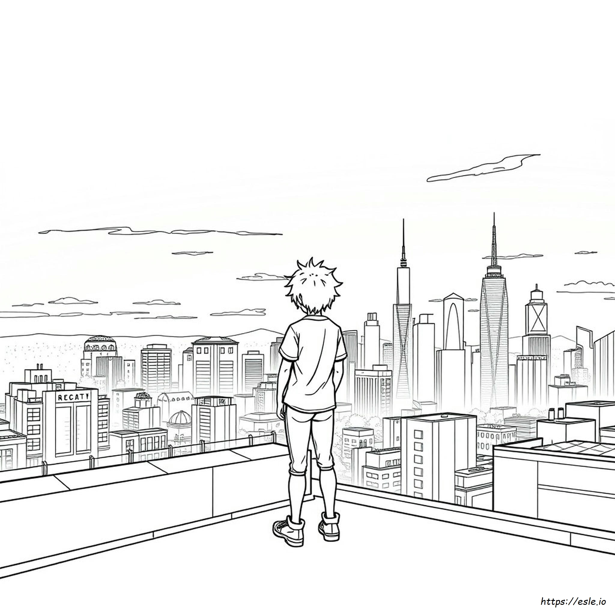 Kertas Mewarnai Manga Gratis Untuk Dicetak