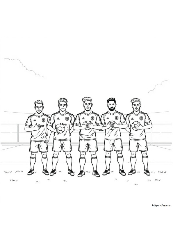 Premier League Players Colouring Pages