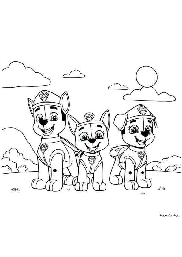 Kostenlose Paw Patrol Mighty Pups Ausmalbilder