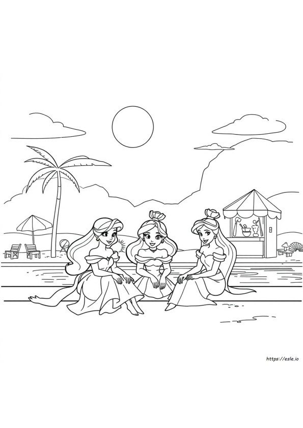 Disney Summer Coloring Pages