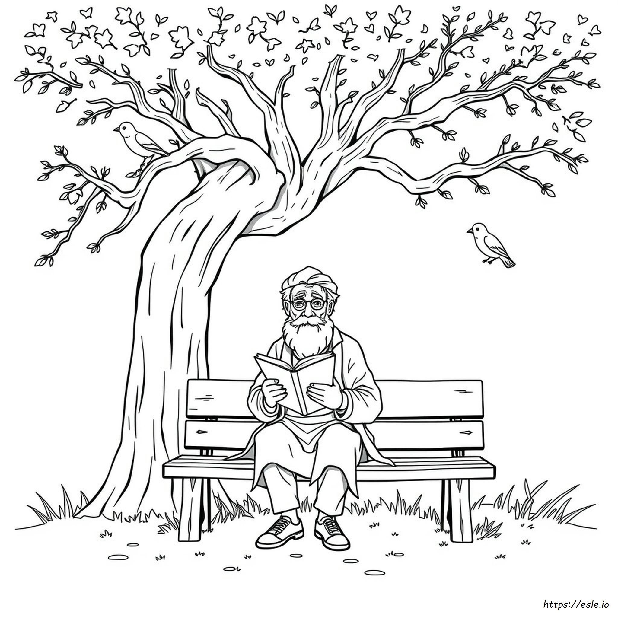 Anciano Para Colorear