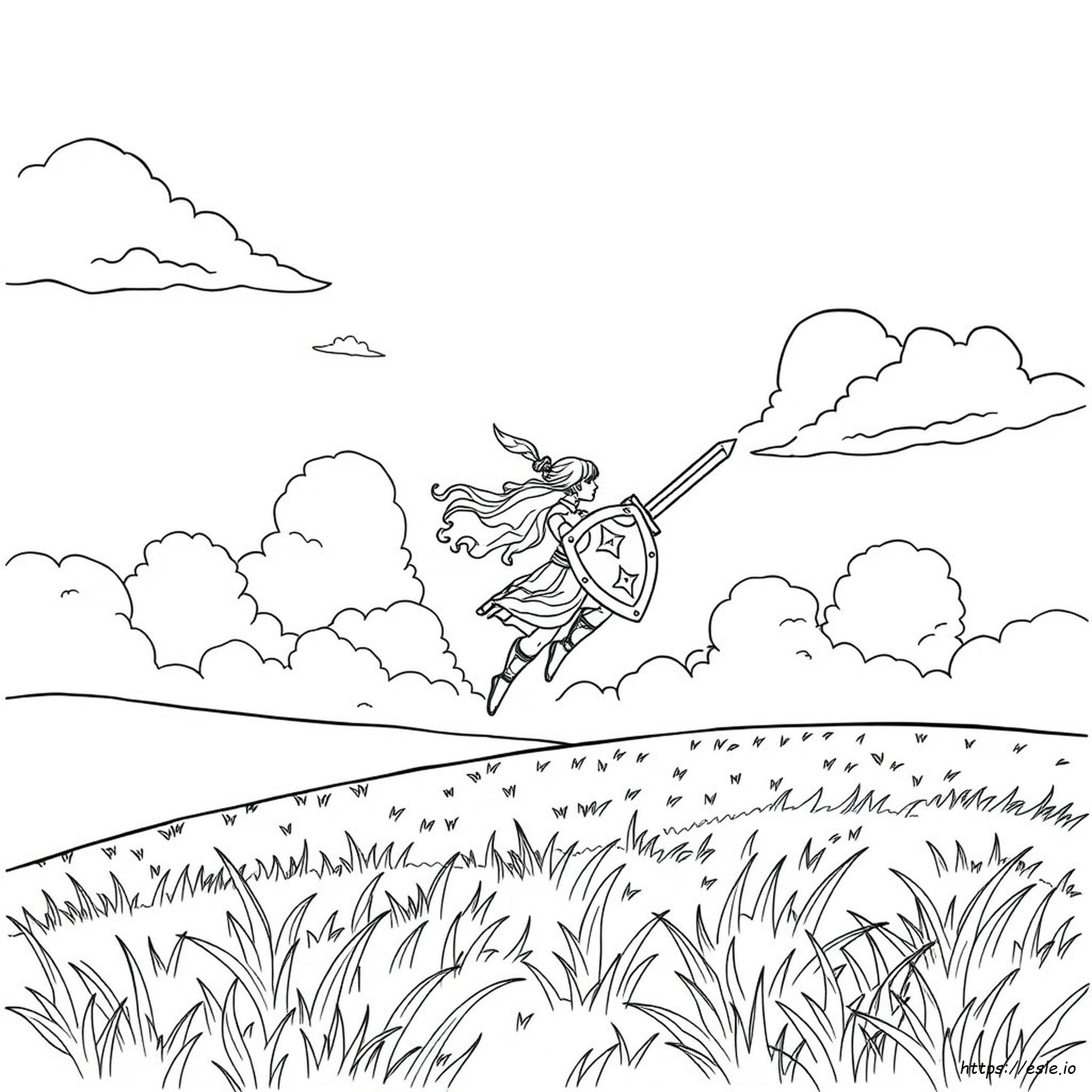 Revali Coloring Page