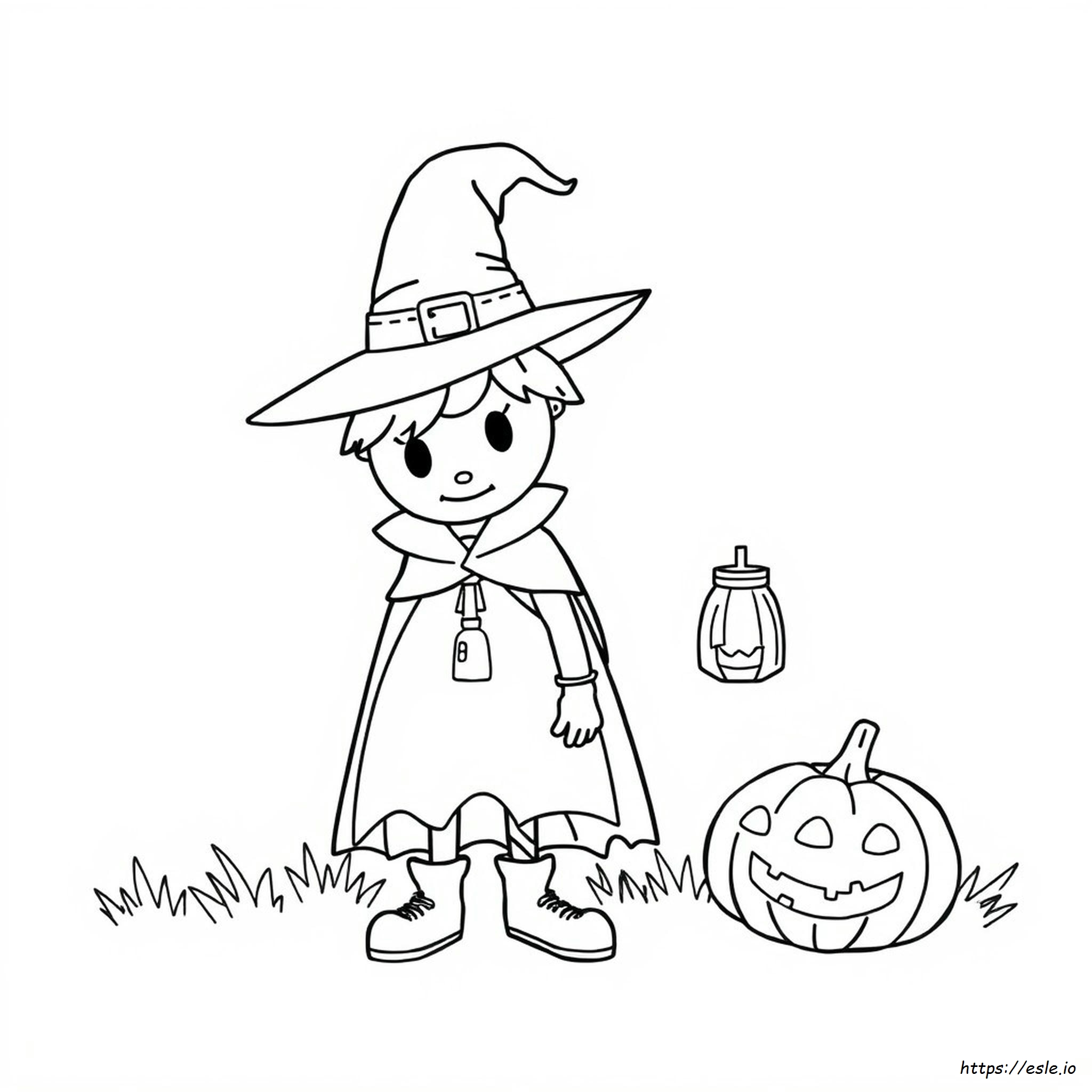 Coloring Pages Of Halloween Costumes