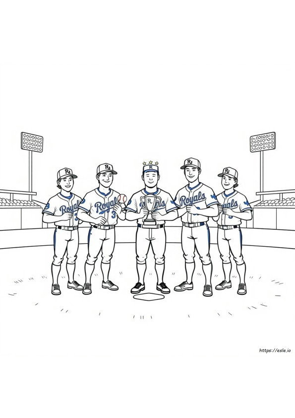 Royals Baseball Coloring Pages