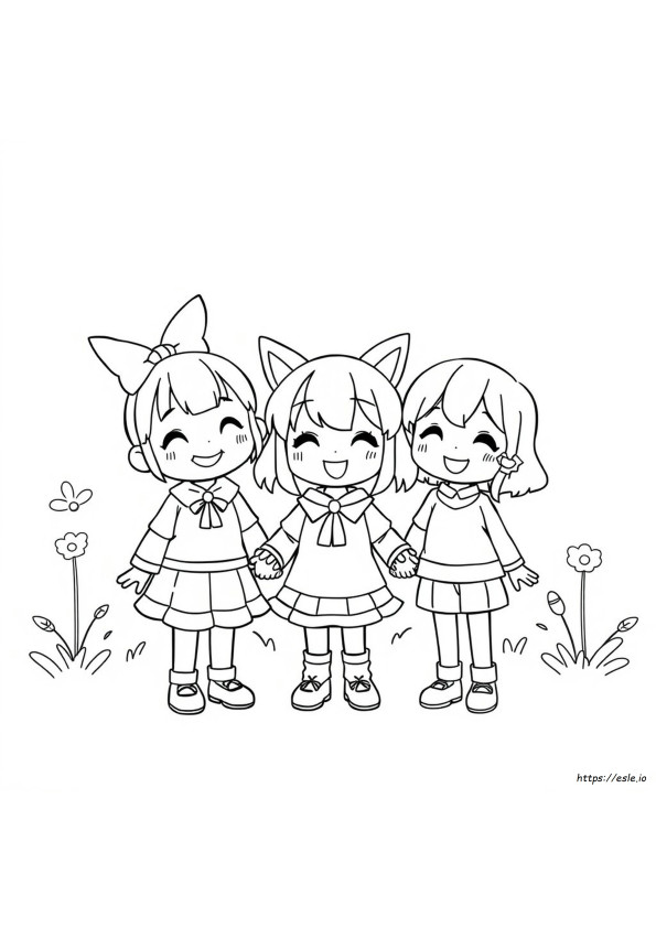 Kuromi Characters Coloring Pages