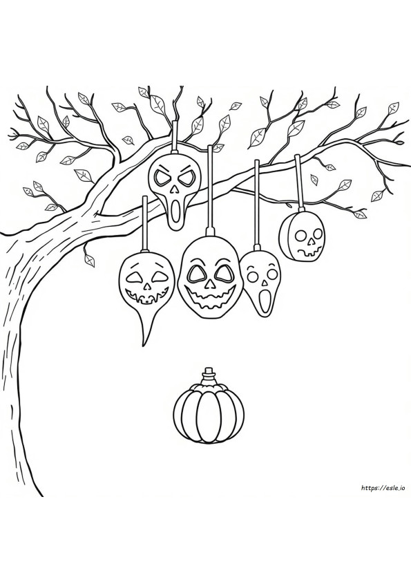 Halloween Masks Coloring