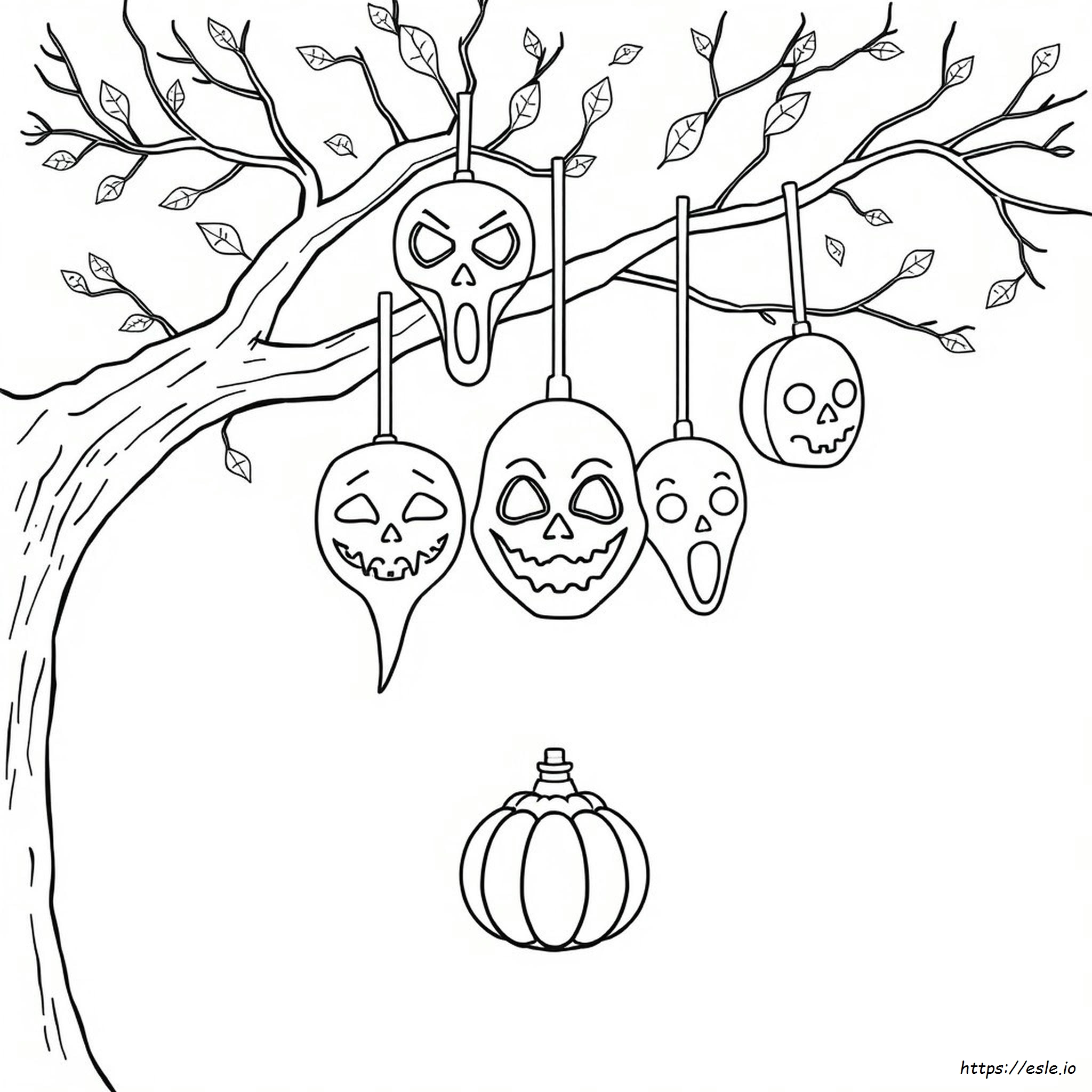 Maschere Di Halloween Da Colorare