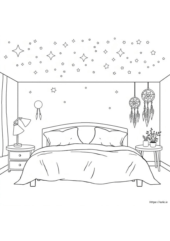 Traumschlafzimmer Ausmalbilder