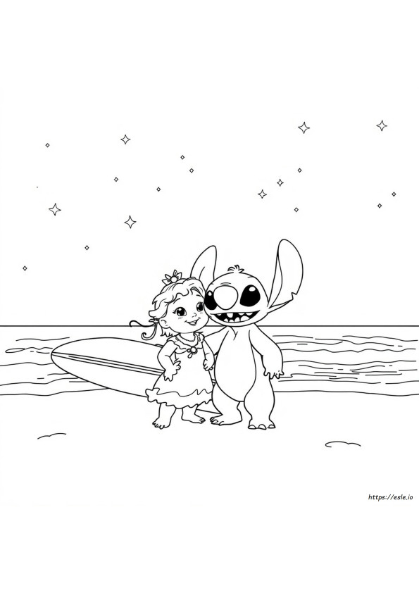 Lilo Și Stitch Desene De Colorat