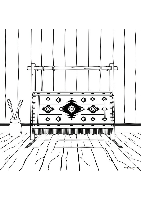 Alfombra Navajo Para Colorear