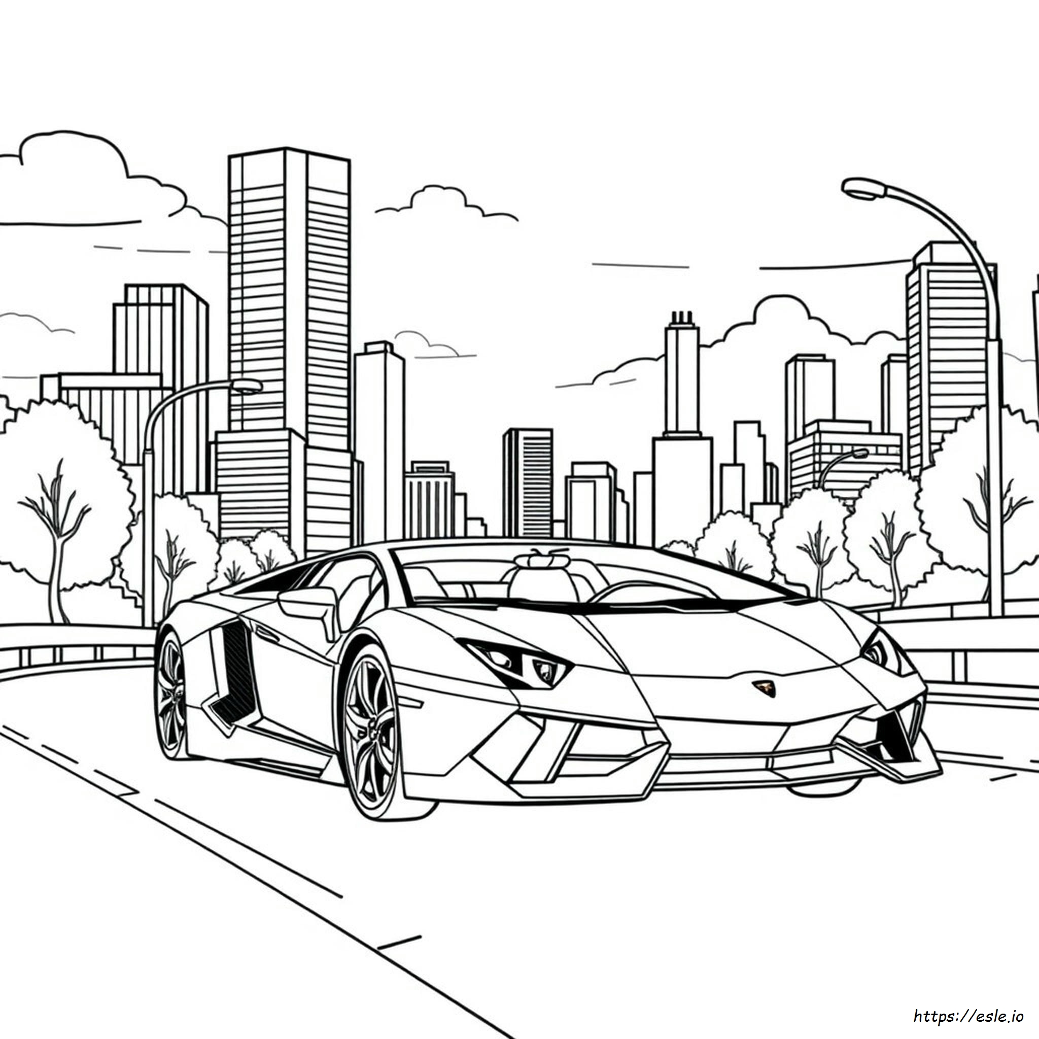 Kolorowanki Do Druku: Lamborghini Samochody