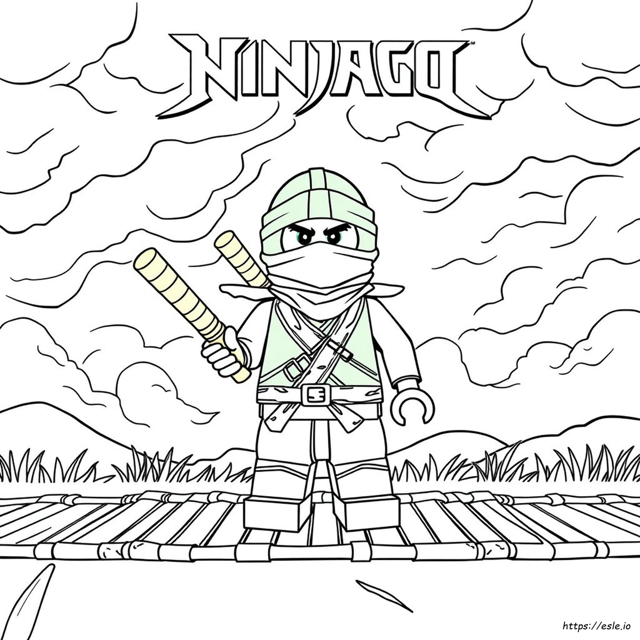 Kolorowanka Ninjago Lloyd