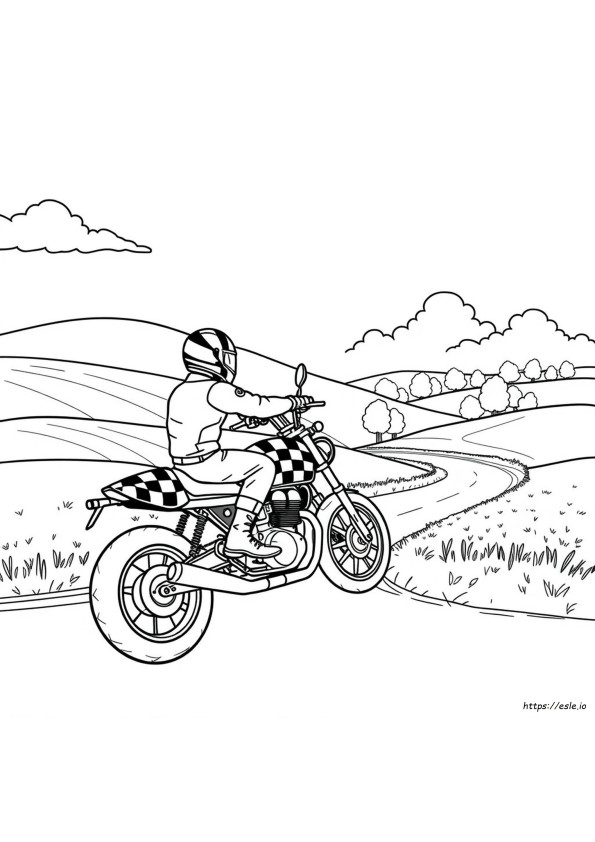 Motorfiets Kleurplaten
