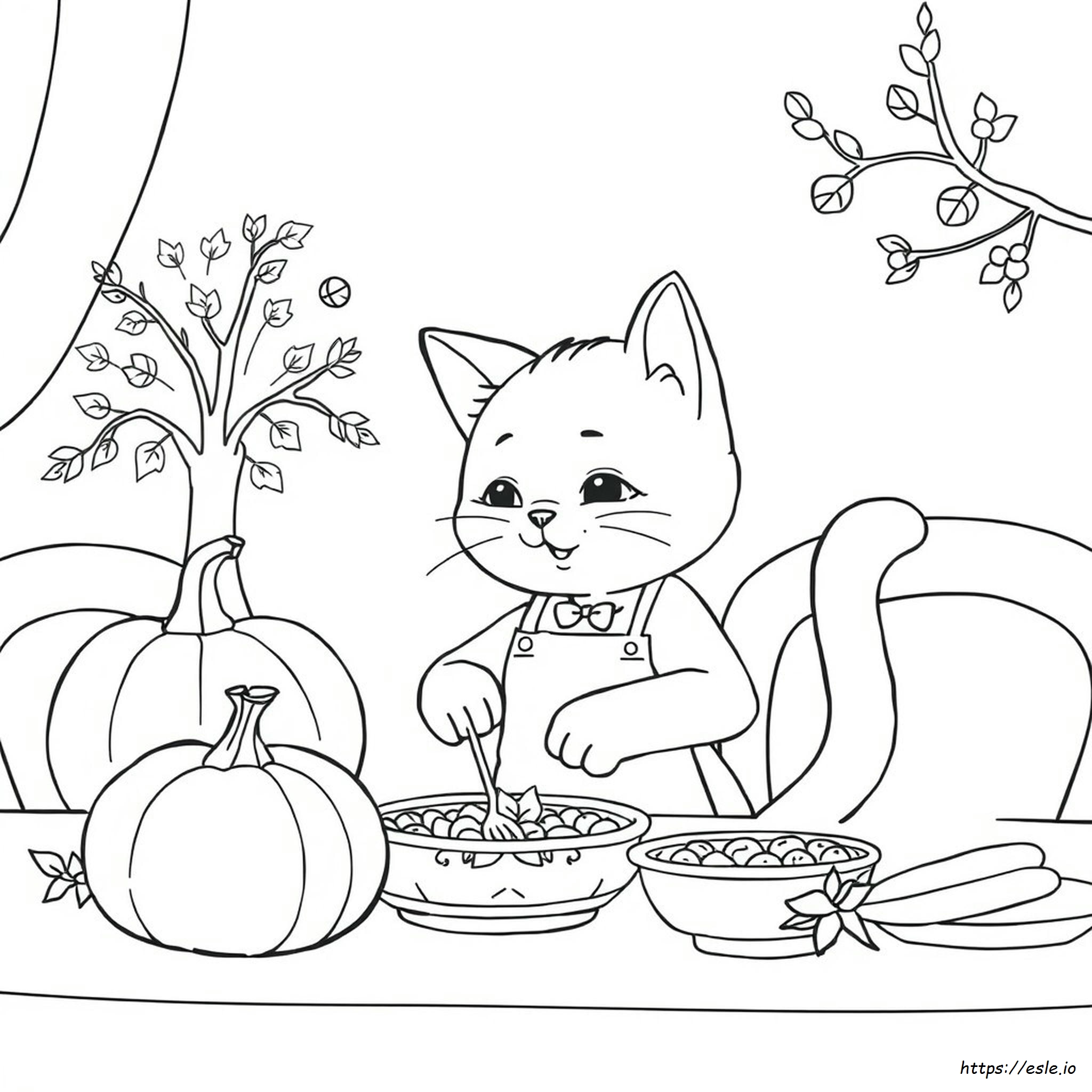 Anime Thanksgiving Ausmalbilder