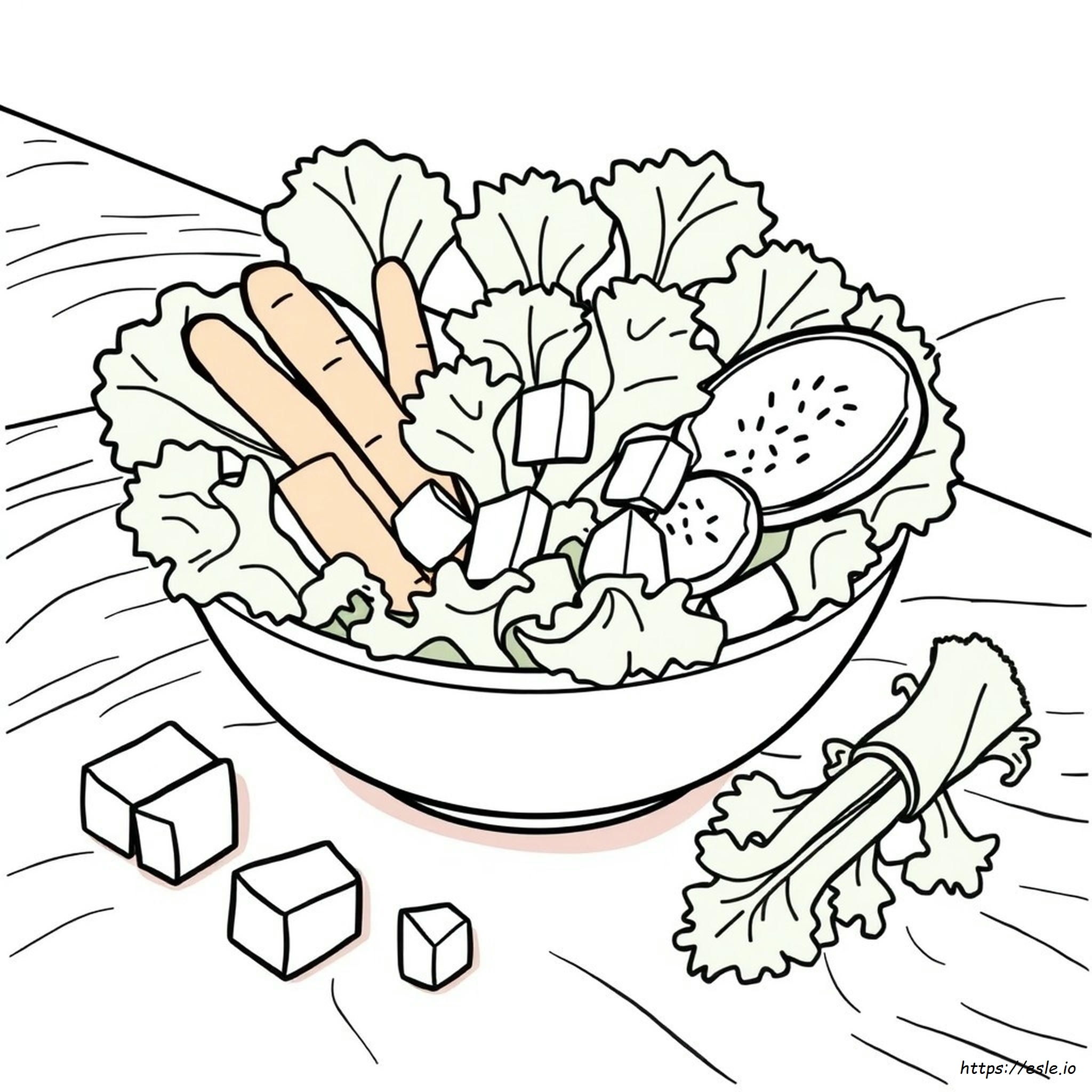 Ensalada Para Colorear