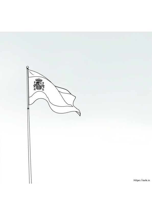 Bandiera Spagnola Da Colorare
