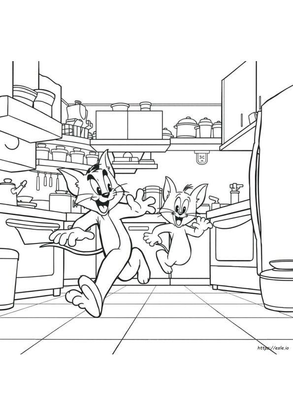 Coloring Pictures Of Tom And Jerry