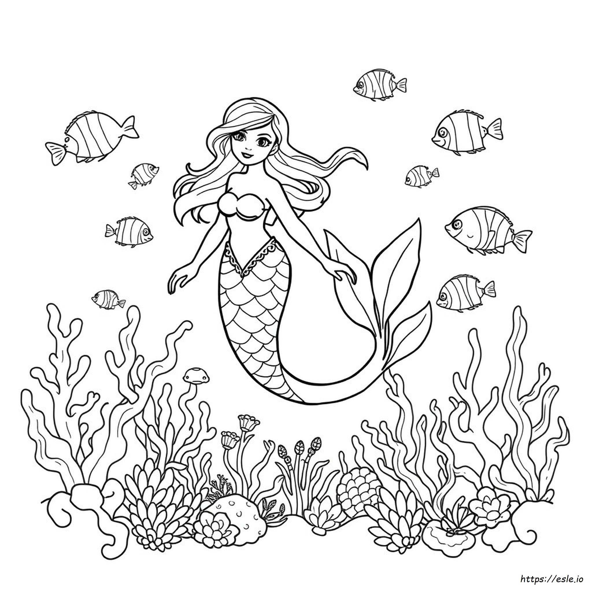 Coloring Pictures Of Mermaids