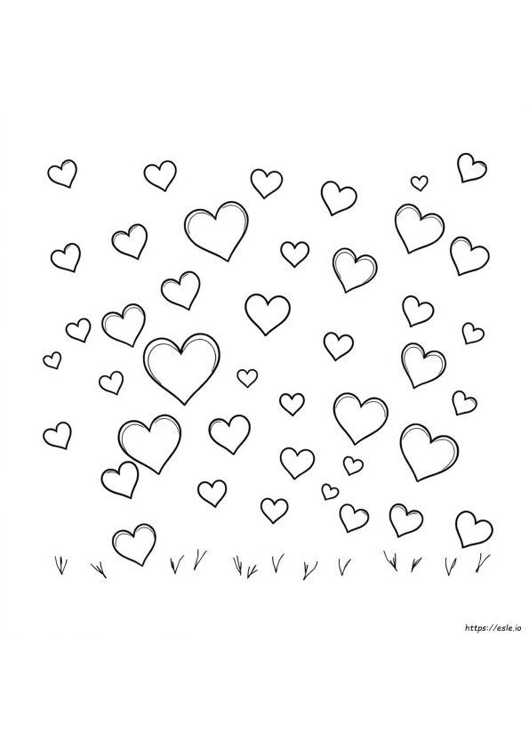 Hati Cinta Gambar Mewarnai