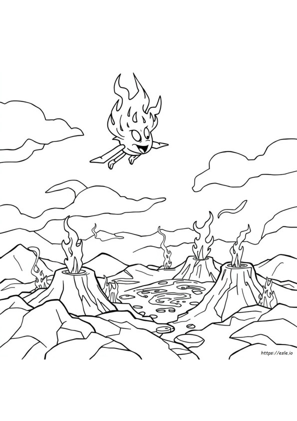 Heatblast Colouring Pages