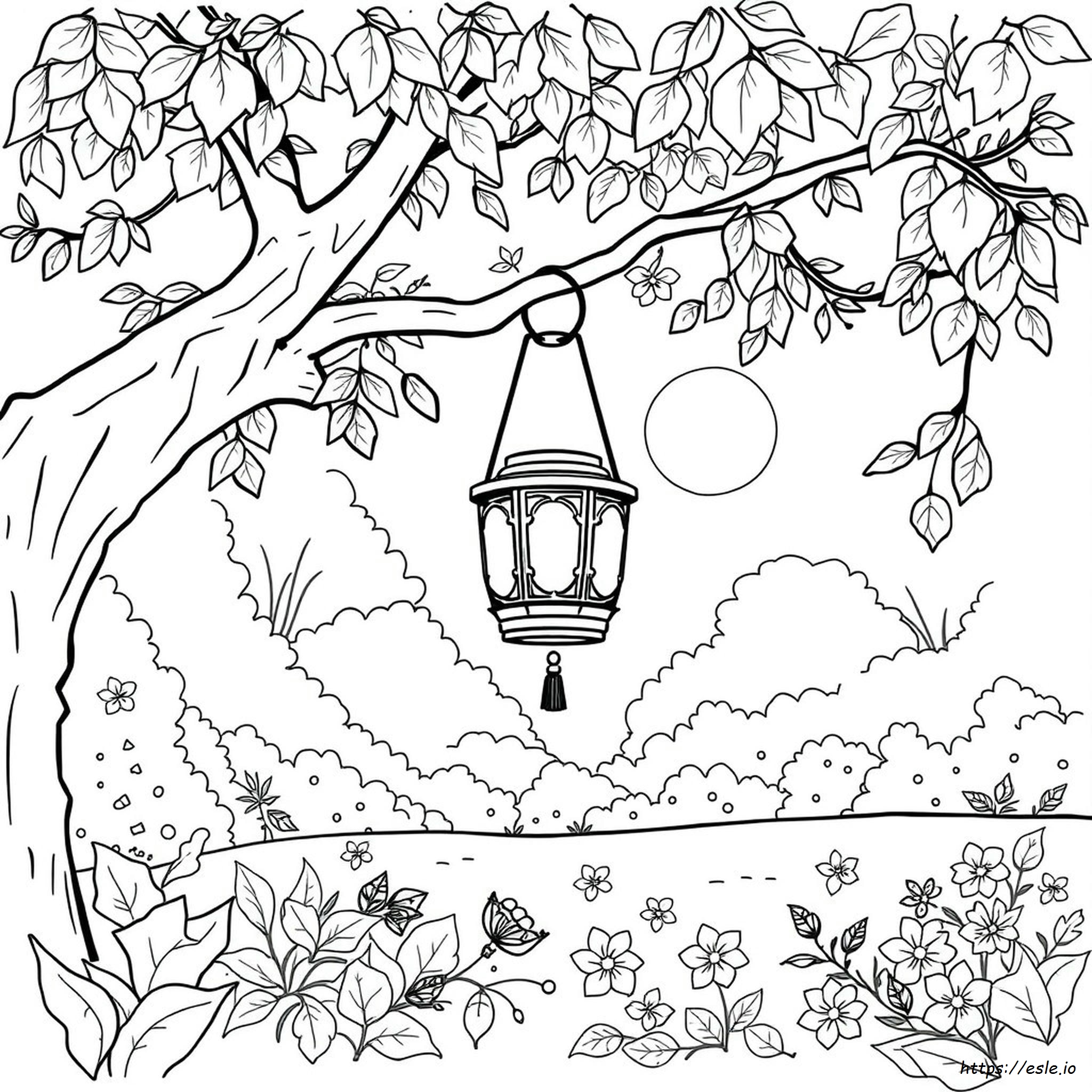 Lantern Picture For Colouring