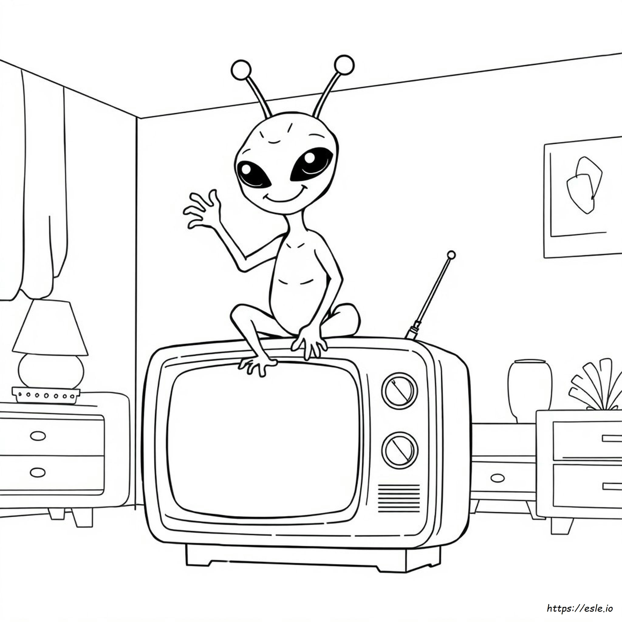 Desenhos De Tv De Alien Para Colorir