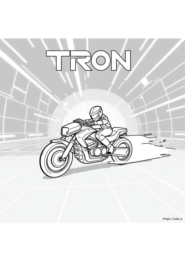 Tron Printable Coloring Pages